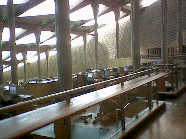 Inside library