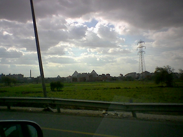 Pyramids from road