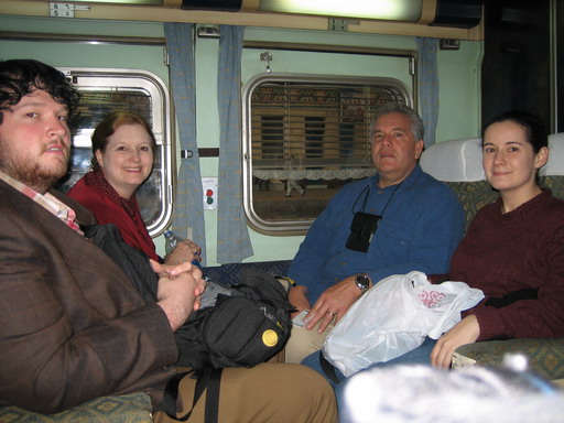 Family on the train