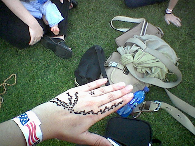 Henna before