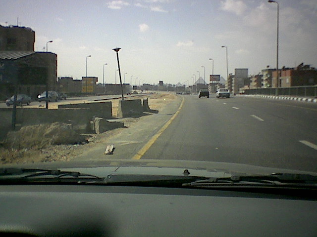 Pyramids from road