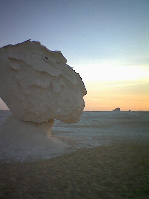 White Desert Sunset