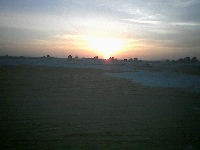 White Desert Sunset