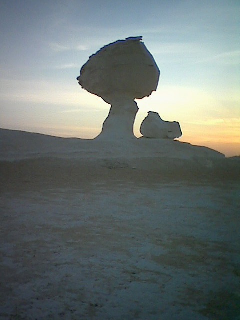 White Desert Sunset