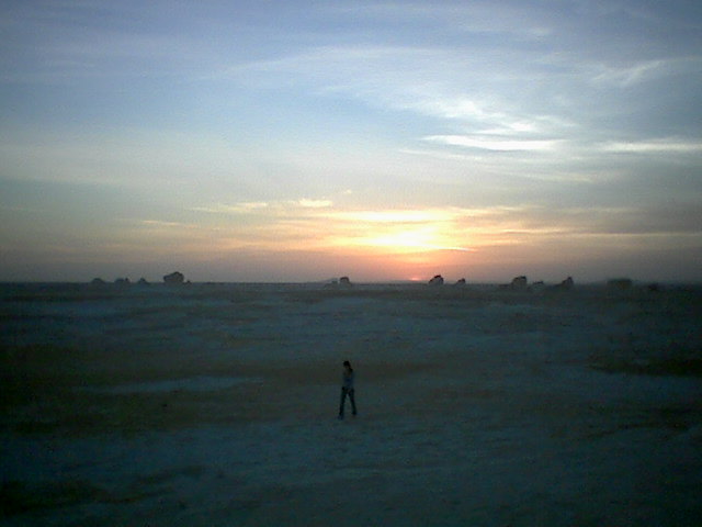 White Desert Sunset
